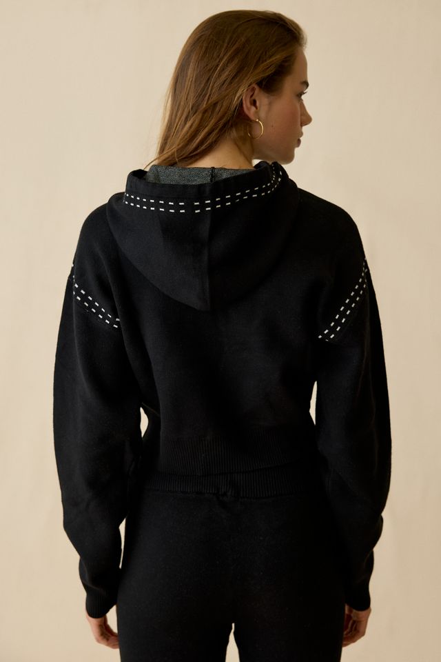 Chandail à capuchon avec logo graphique en jacquard True Religion #2