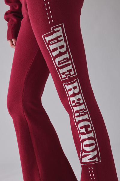 True Religion Jacquard Graphic Sweater Relaxed Bootcut Sweatpant