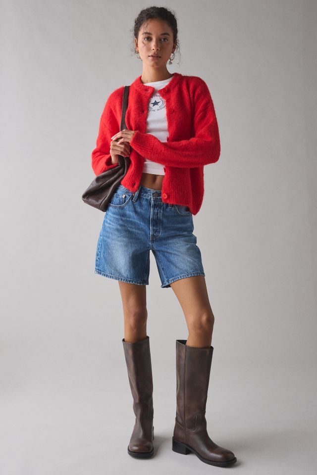 BDG Becca Brushed Knit Oversized Cardigan