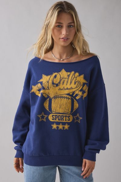 NYC League All-Stars Graphic Off-The-Shoulder Pullover