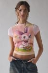 Kimchi Blue Too Perfect Bunny Graphic Baby Tee