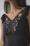 Kimchi Blue Callie Crochet Plunge Open Back Mini Dress
