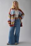 BDG Mckenzie Striped Knit Oversized Cardigan