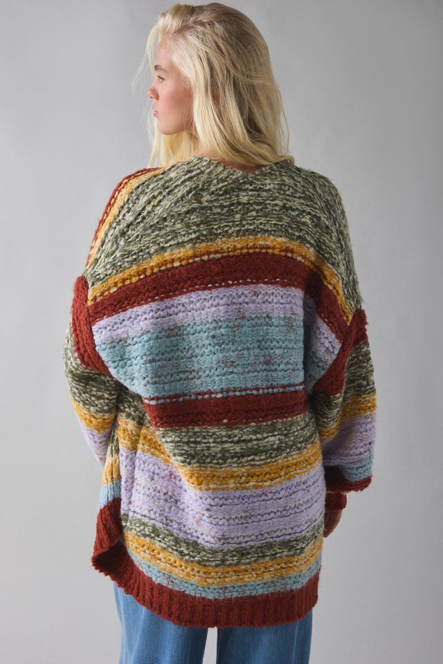 BDG Mckenzie Striped Knit Oversized Cardigan #3