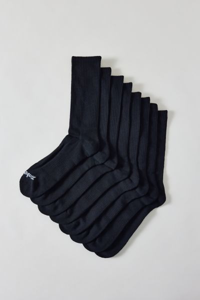 Timberland Performance Cushioned Crew Sock 4-pack In Black, Men's At Urban Outfitters