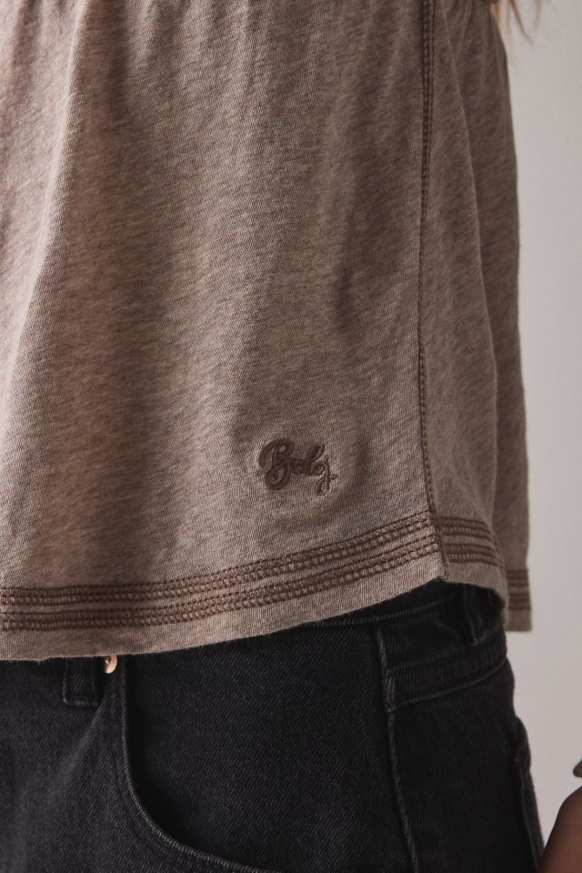 BDG Brittney Long Sleeve Henley Babydoll Top #3