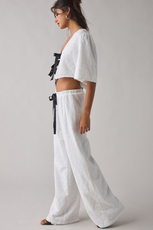 Sister Jane Broderie Anglaise Tie-Front Bow Pant #2