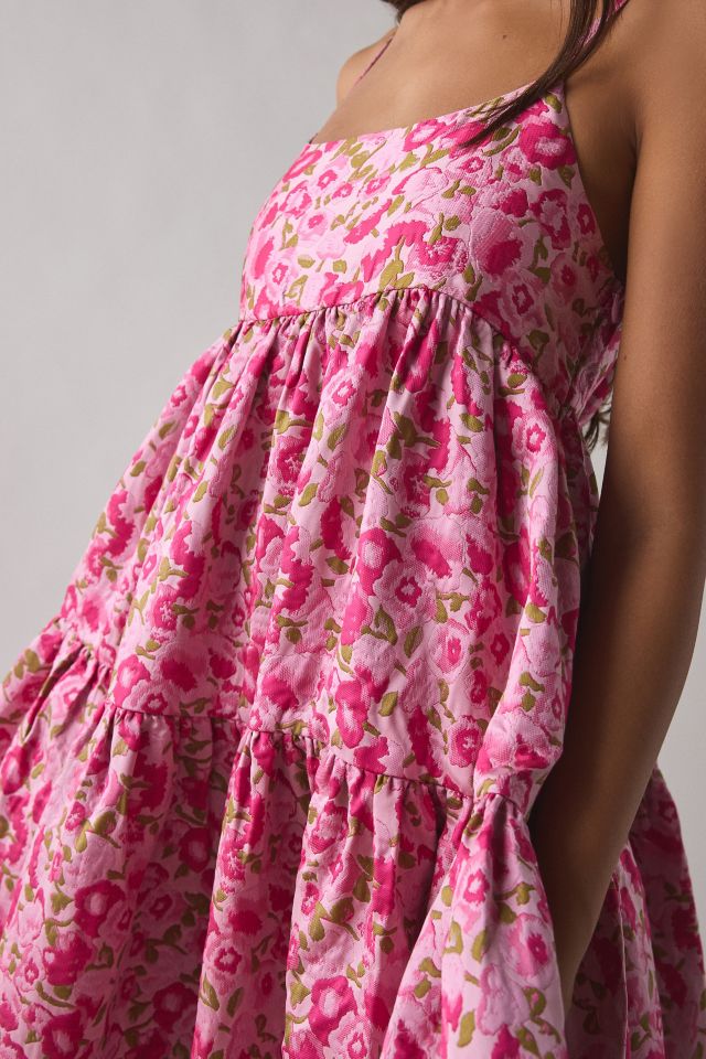 Sister Jane Primavera Jacquard Tiered Babydoll Midi Dress #1