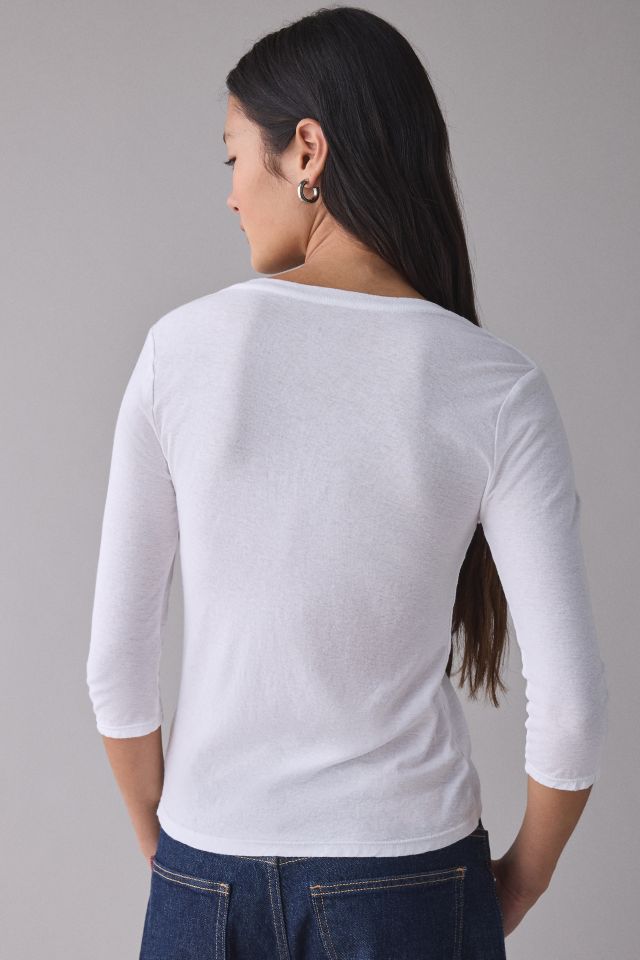 BDG Vee Neck 3/4 Sleeve Spill The Tee #2