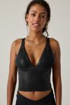 Out From Under Jade Foil Seamless Knit Cutout Tank Top