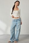 Out From Under Tripp Waffle Knit Long Sleeve Henley Top