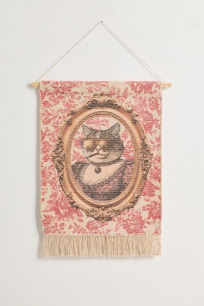 Urban Outfitters Renaissance Critter Woven Wall Hanging In Assorted At  In Pink