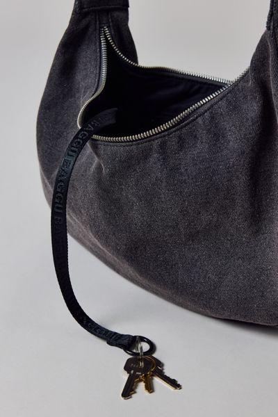 BAGGU Medium Denim Crescent Bag