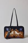 BAGGU Western Applique Medium Nylon Bowler Bag