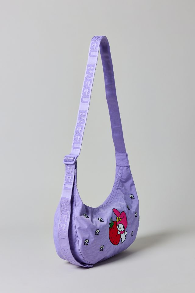BAGGU X Hello Kitty And Friends Embroidered My Melody Medium Nylon Crescent Bag #1