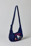 BAGGU X Hello Kitty And Friends Embroidered Hello Kitty & Teddy Medium Nylon Crescent Bag