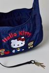 BAGGU X Hello Kitty And Friends Embroidered Hello Kitty & Teddy Medium Nylon Crescent Bag