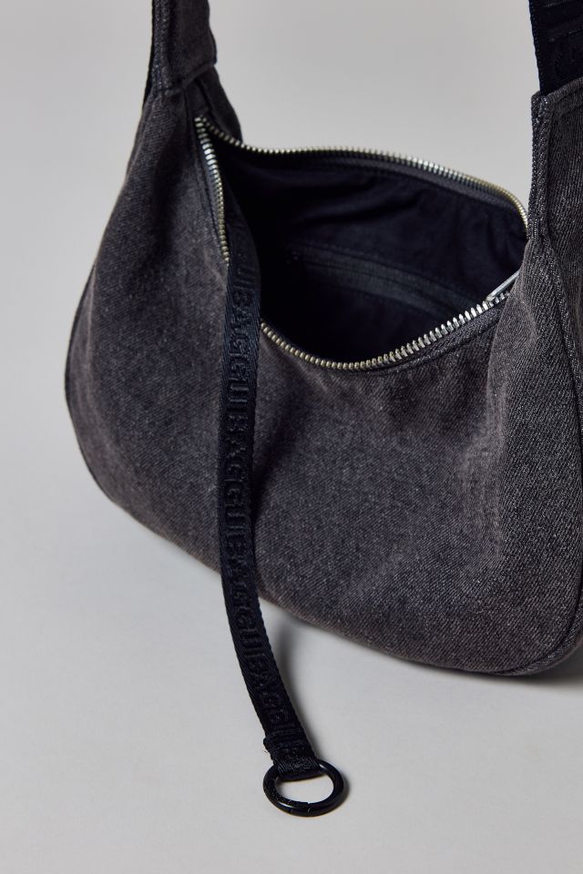 BAGGU Small Denim Crescent Bag #3