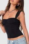 Edikted Marcella Wide Strap Mesh Corset