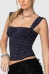 Edikted Marcella Wide Strap Mesh Corset