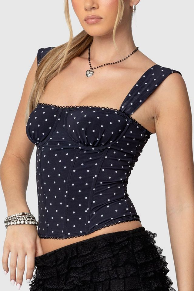 Edikted Marcella Wide Strap Mesh Corset #2