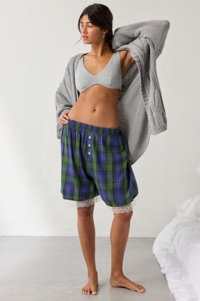 Out From Under In Your Dreams Lace Trim Long Boxer Short