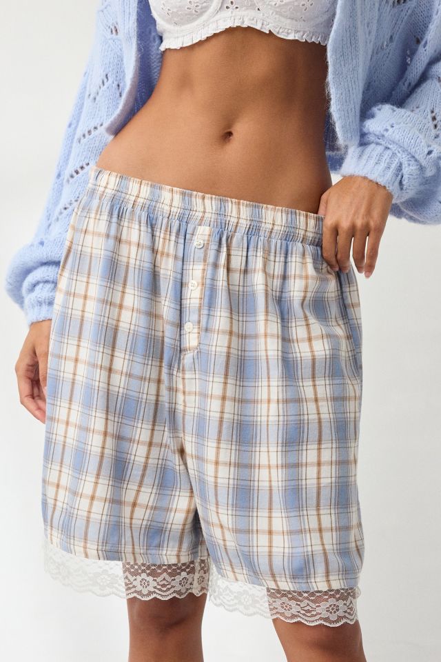 Out From Under In Your Dreams Lace Trim Long Boxer Short #1