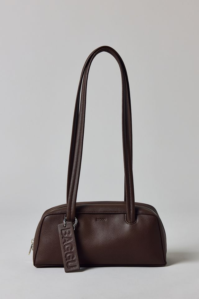 BAGGU Small Recycled Leather Bowler Bag
