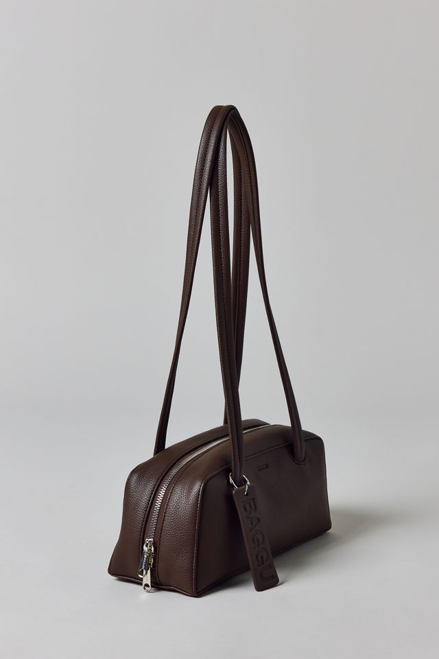 BAGGU Small Recycled Leather Bowler Bag
