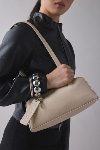 BAGGU Small Recycled Leather Bowler Bag