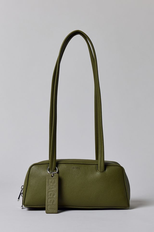 BAGGU Small Recycled Leather Bowler Bag #1