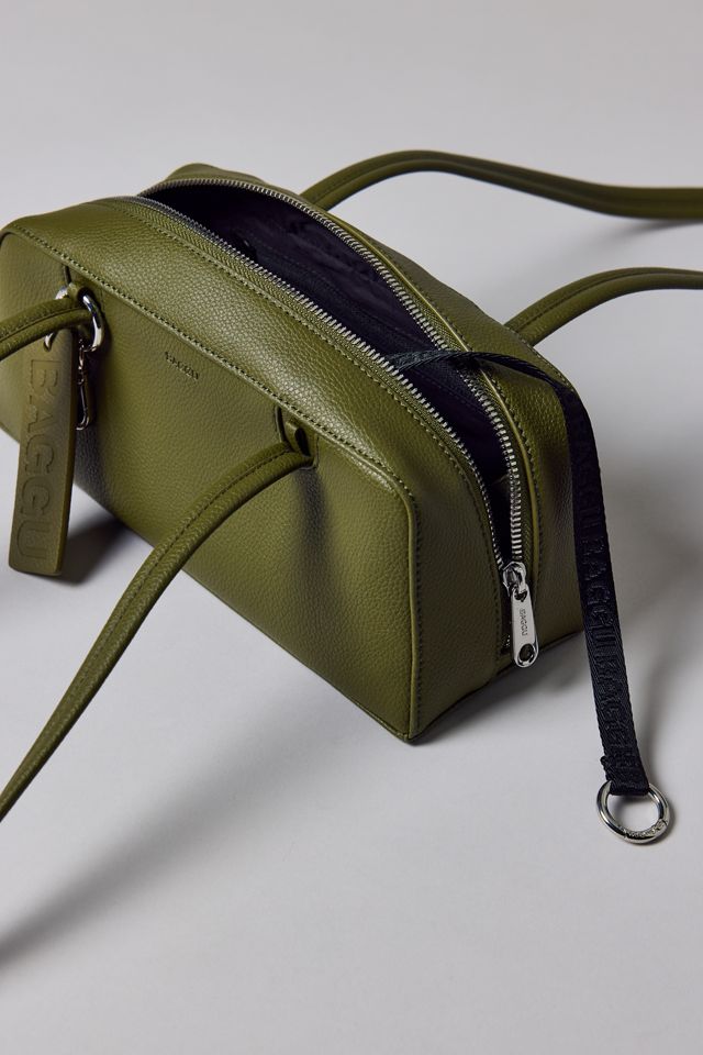 BAGGU Small Recycled Leather Bowler Bag #4