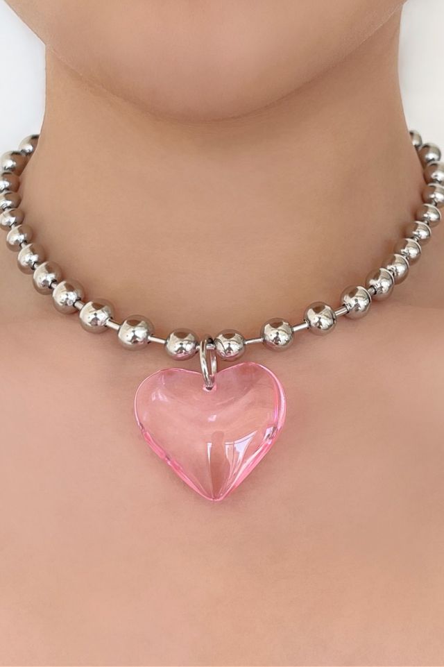 Five Fourty Nine Lia Heart Ball Chain Necklace #2