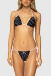 Edikted Leigh Polka Dot Triangle Bikini Top