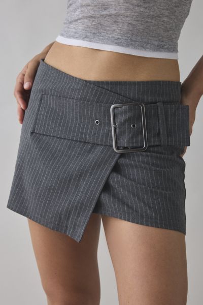 Kimchi Blue Girls Night Jupe Portefeuille Micro Mini Taille Basse avec Ceinture