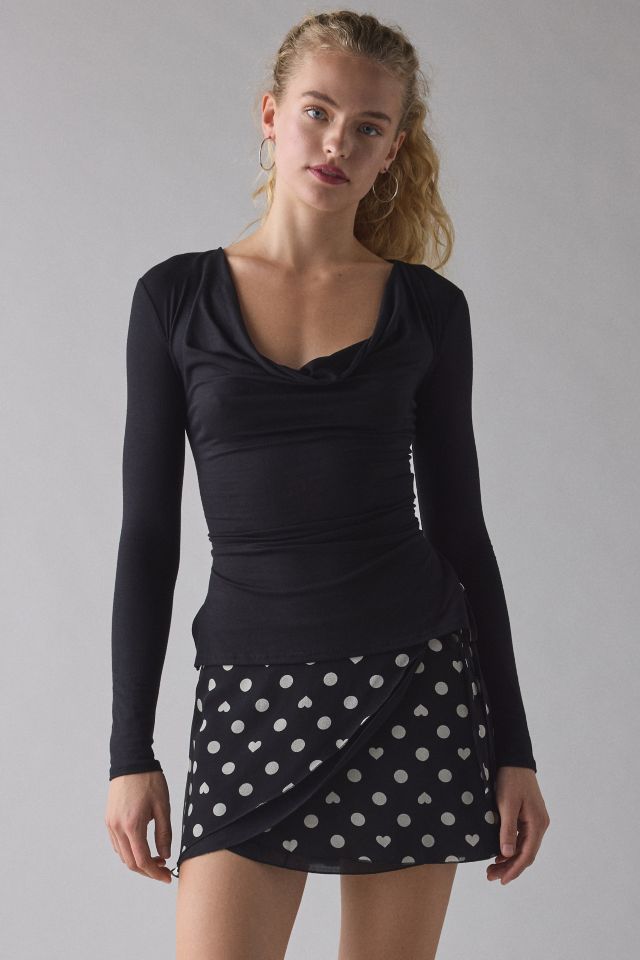 Kimchi Blue Lovers Lane Layered Wrap Mini Skirt #3