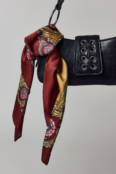 Ornate Patterned Silky Scarf