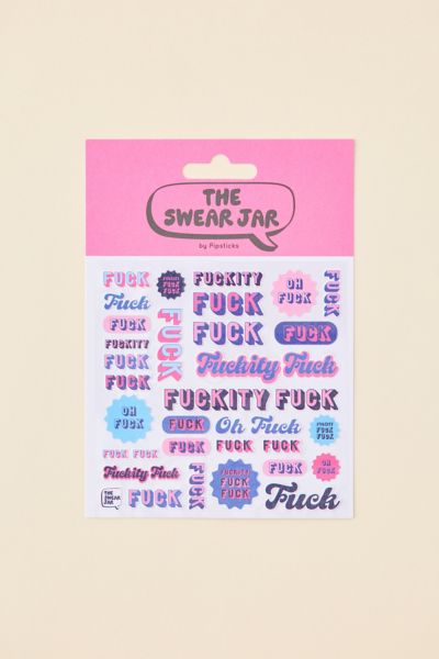 PIPSTICKS The Swear Jar F*** Sticker Sheet