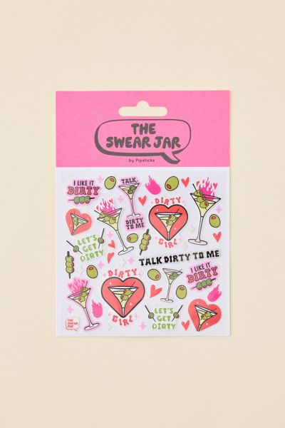 PIPSTICKS The Swear Jar Talk Dirty To Me Sticker Sheet