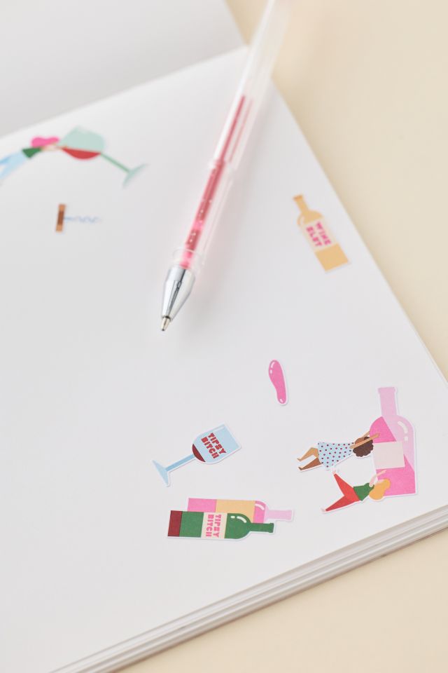 PIPSTICKS The Swear Jar Wine Sticker Sheet #1