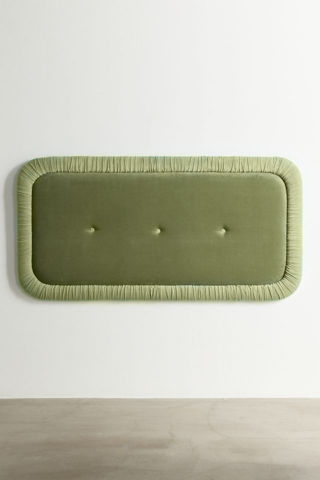 Jane Velvet Upholstered Floating Headboard #1