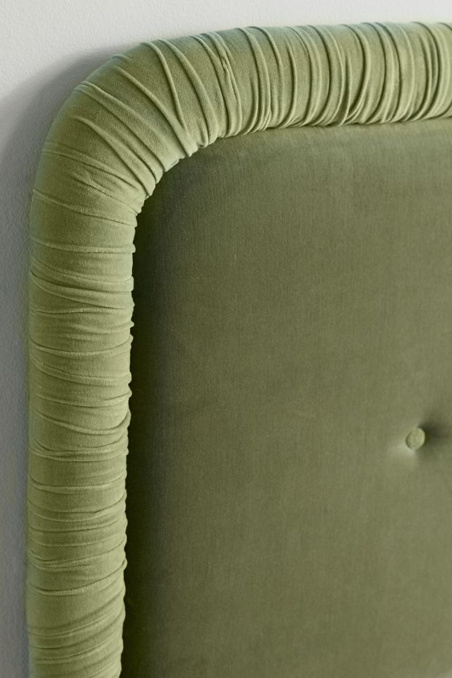 Jane Velvet Upholstered Floating Headboard #2