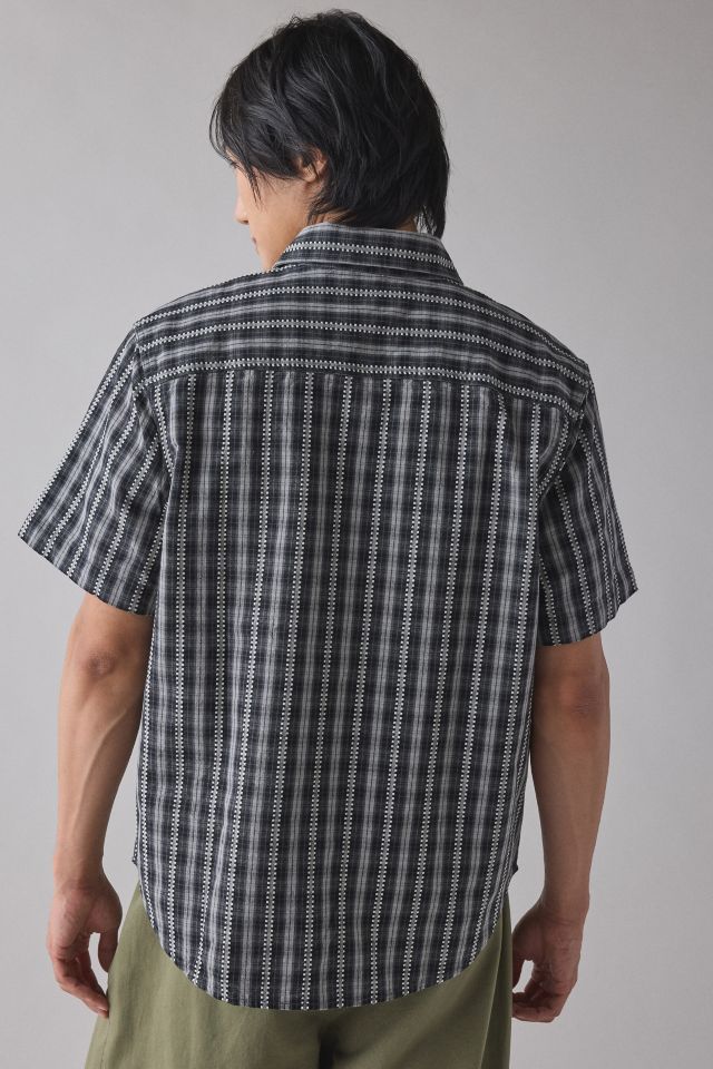 UO Checkerboard Plaid Short Sleeve Shirt #1