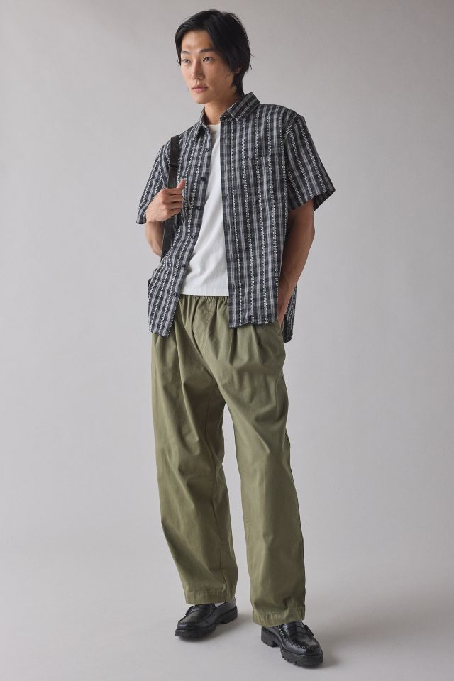 UO Checkerboard Plaid Short Sleeve Shirt #2