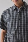 UO Checkerboard Plaid Short Sleeve Shirt