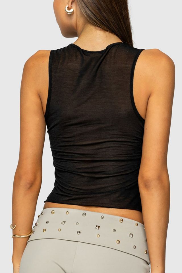 Edikted Erica Sheer Gathered Top #4