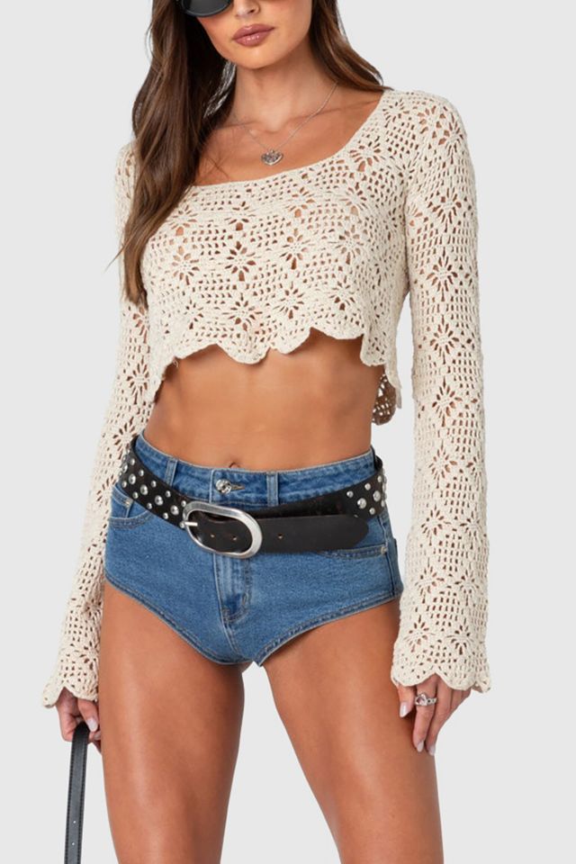 Edikted Tessie Crochet Top #2