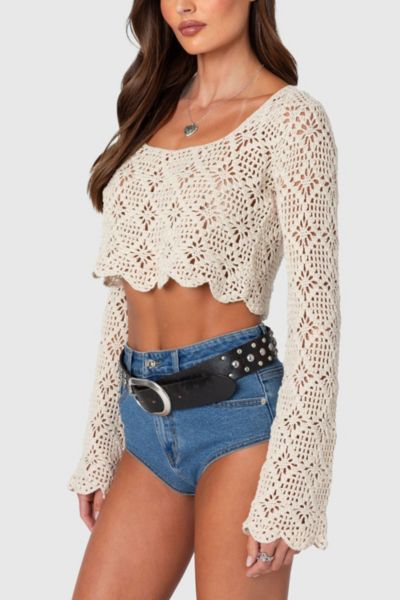 Edikted Tessie Crochet Top