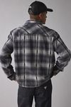 BDG Plaid Flannel Flat Hem Long Sleeve Shirt