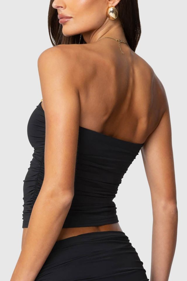 Edikted Curved U Strapless Top #4